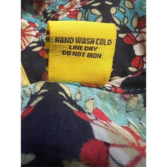 Persaman New York Gorgeous Beaded Drawstring Waist Cotton Boho Tunic M - Picture 11 of 11